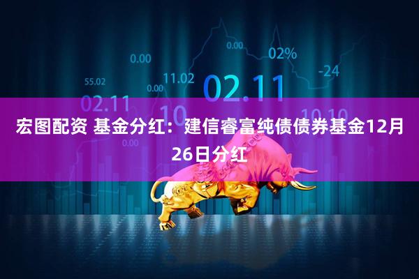 宏图配资 基金分红：建信睿富纯债债券基金12月26日分红