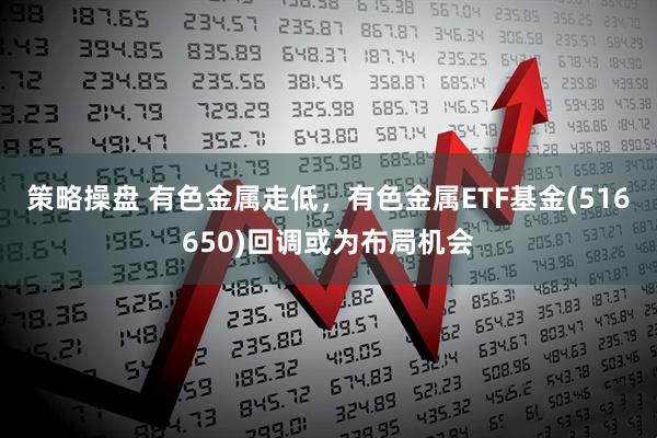 策略操盘 有色金属走低，有色金属ETF基金(516650)回调或为布局机会